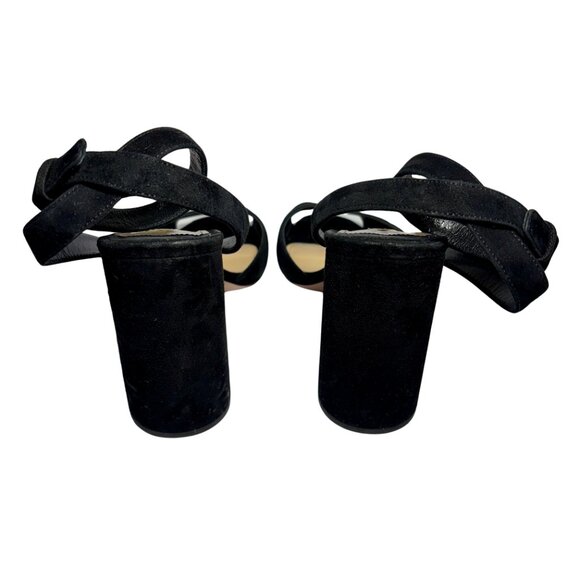 PRADA Suede Block Heels, Black; Size 39 (EU) - Picture 3 of 4